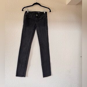 American Eagle Outfitters Dark Gray Stretch Skinny Jeans